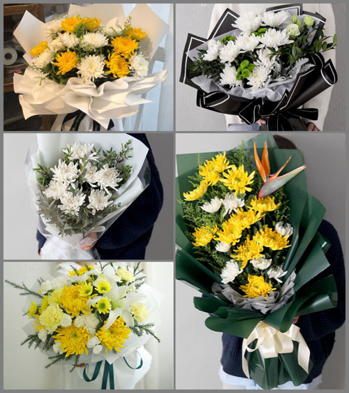 四川成都崇州市三江镇古泉村白事花束代送